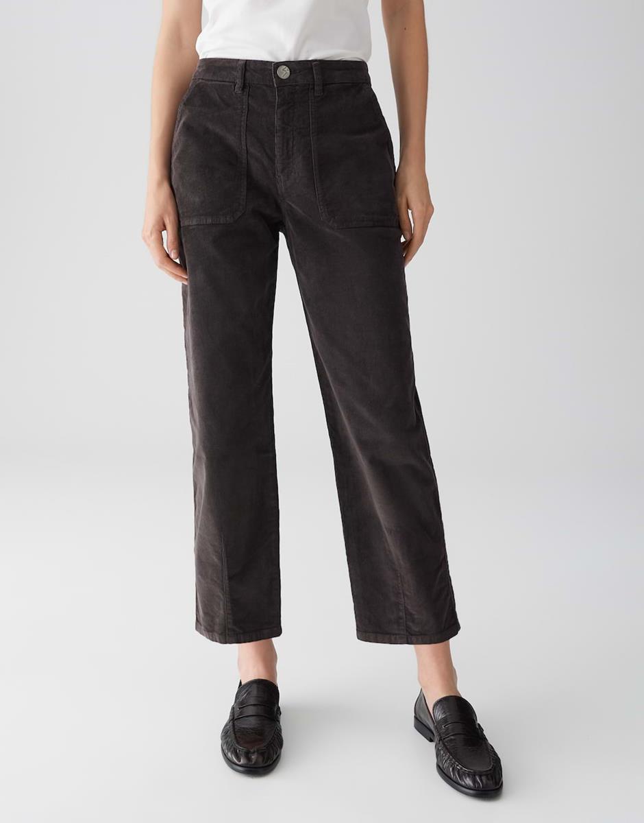 OPUS Jeans Lissie Babycord Bruin 1