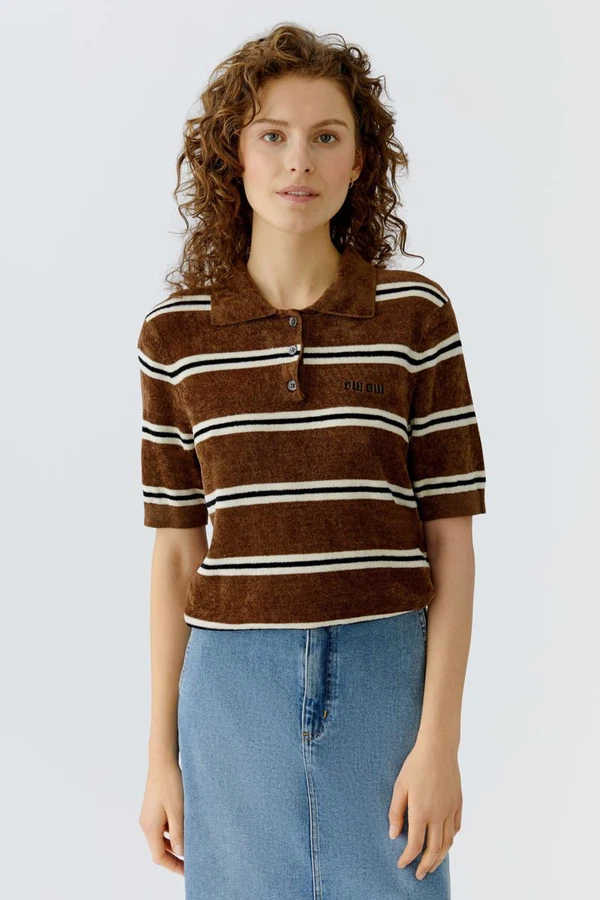Oui Polo 0096760 Bruin 1