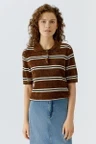 Oui Polo 0096760 Bruin 1