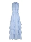 Neo Noir Jurk Marli Solid Blauw 2