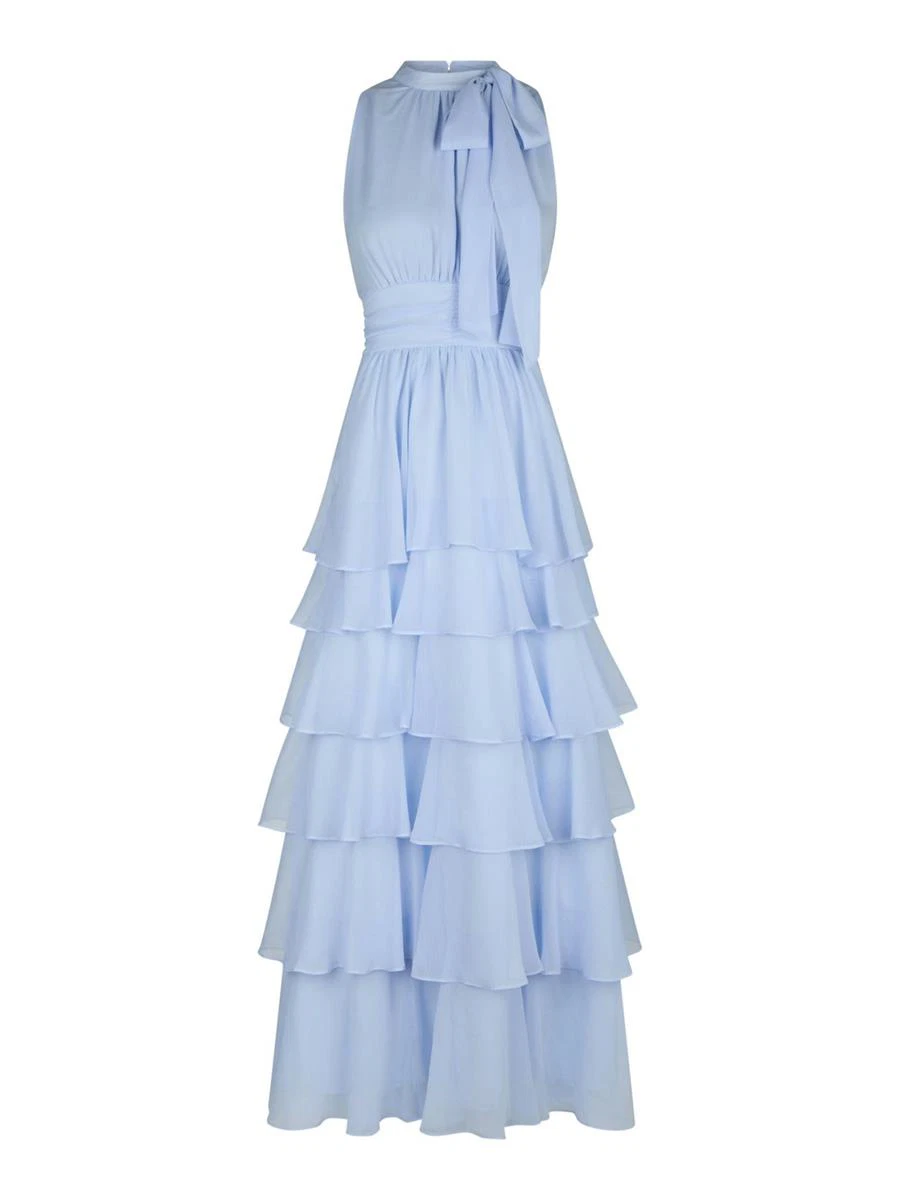 Neo Noir Jurk Marli Solid Blauw 2