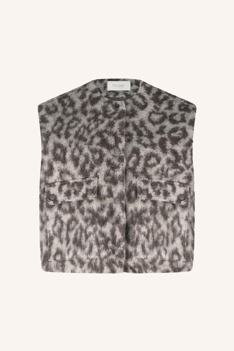 By-Bar Gilet Maggie Leo Sleeve Bruin 2