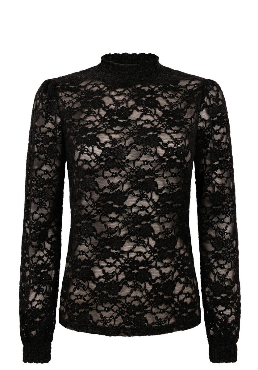 Aaiko Blouse TORY LACE PES 199 Zwart 1