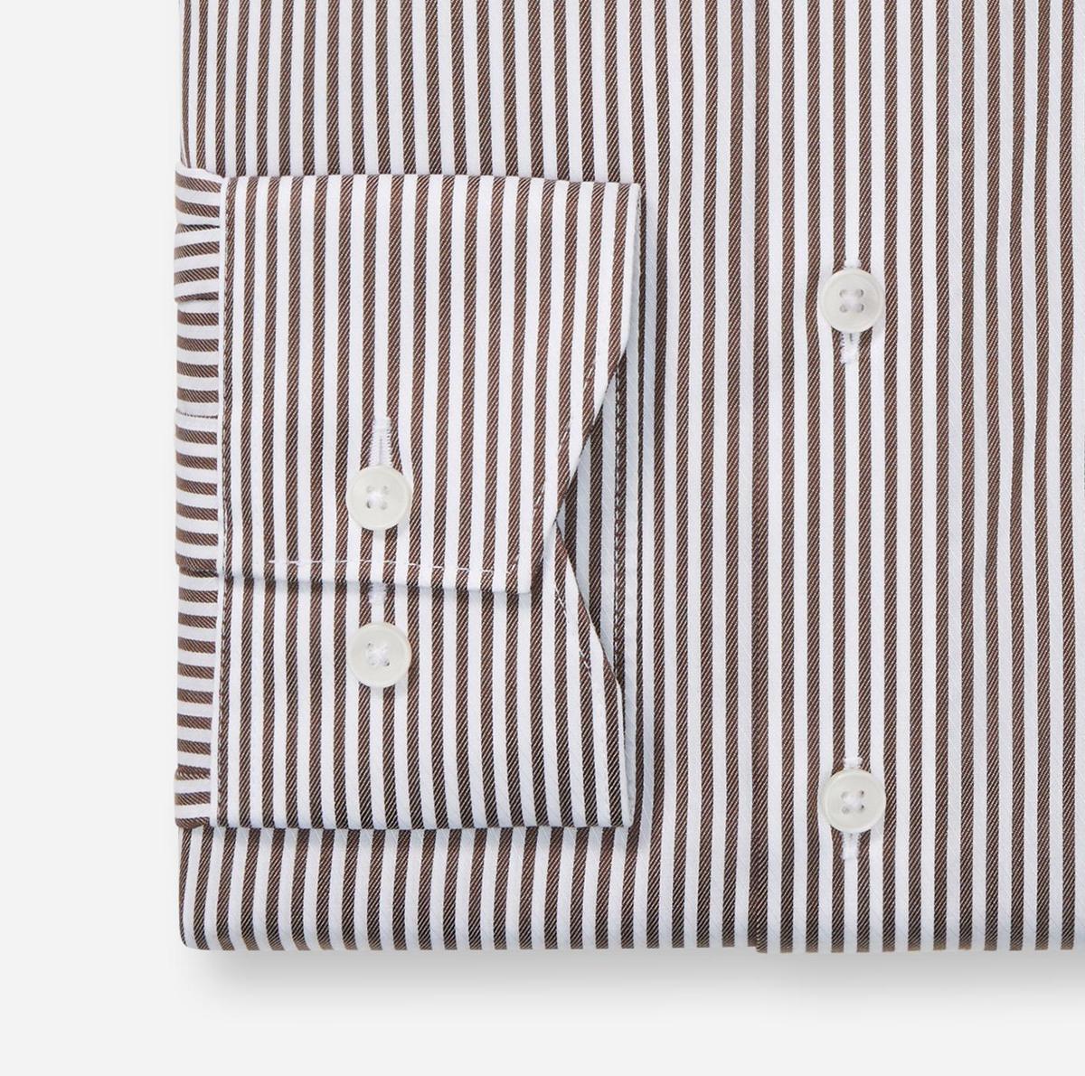 Olymp Overhemd 135874 Bruin 4