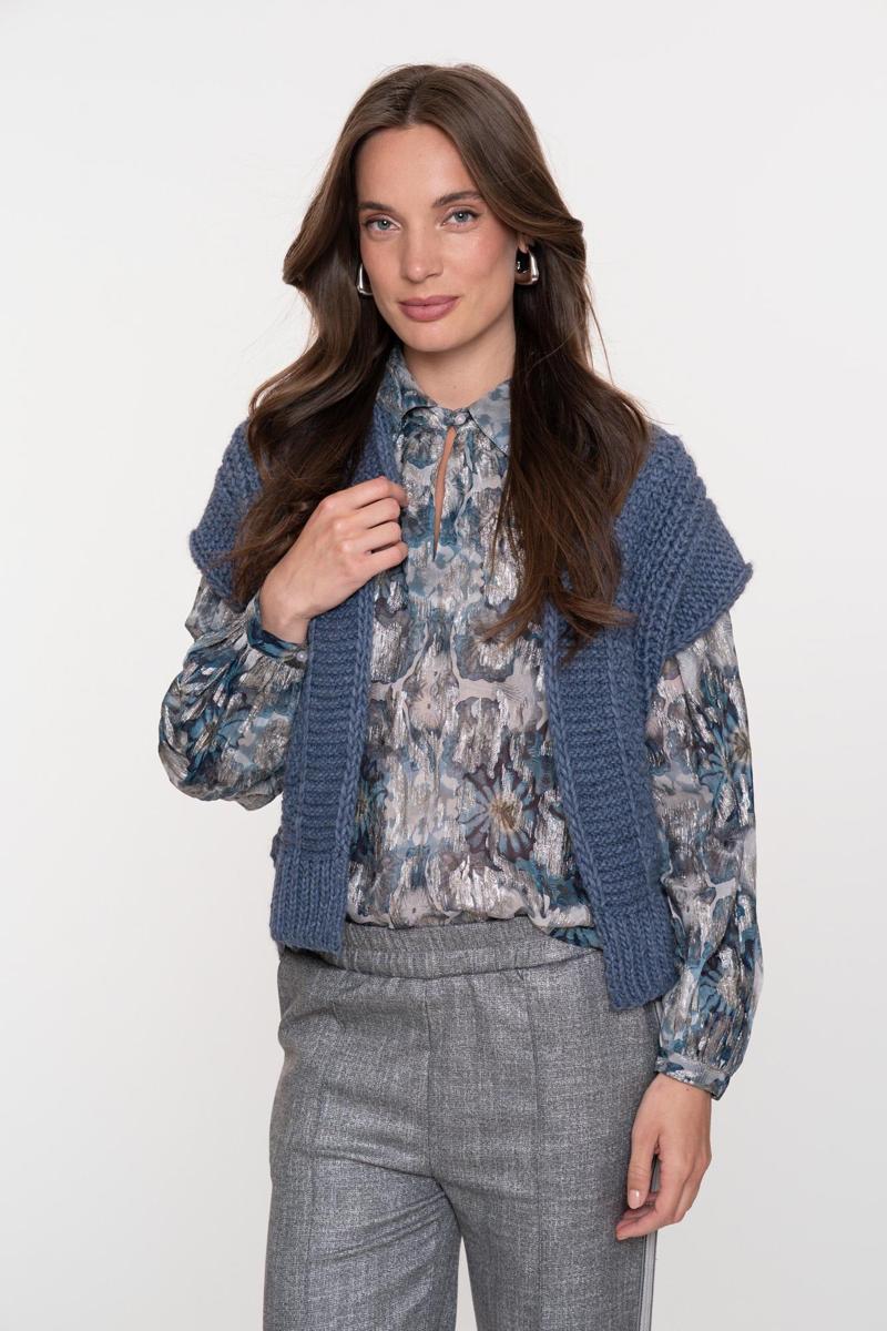 Geisha Gilet 54877-70 Blauw 1