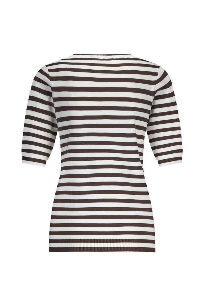Studio Anneloes Trui Luna Stripe Bruin 3