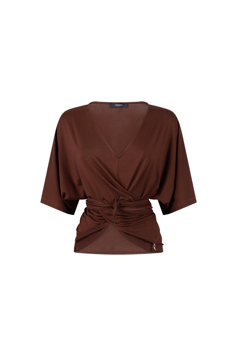 Jansen Amsterdam Blouse Valerie Bruin 2
