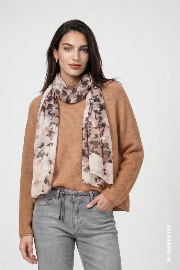 Monari Sjaal 810055 Bruin 1
