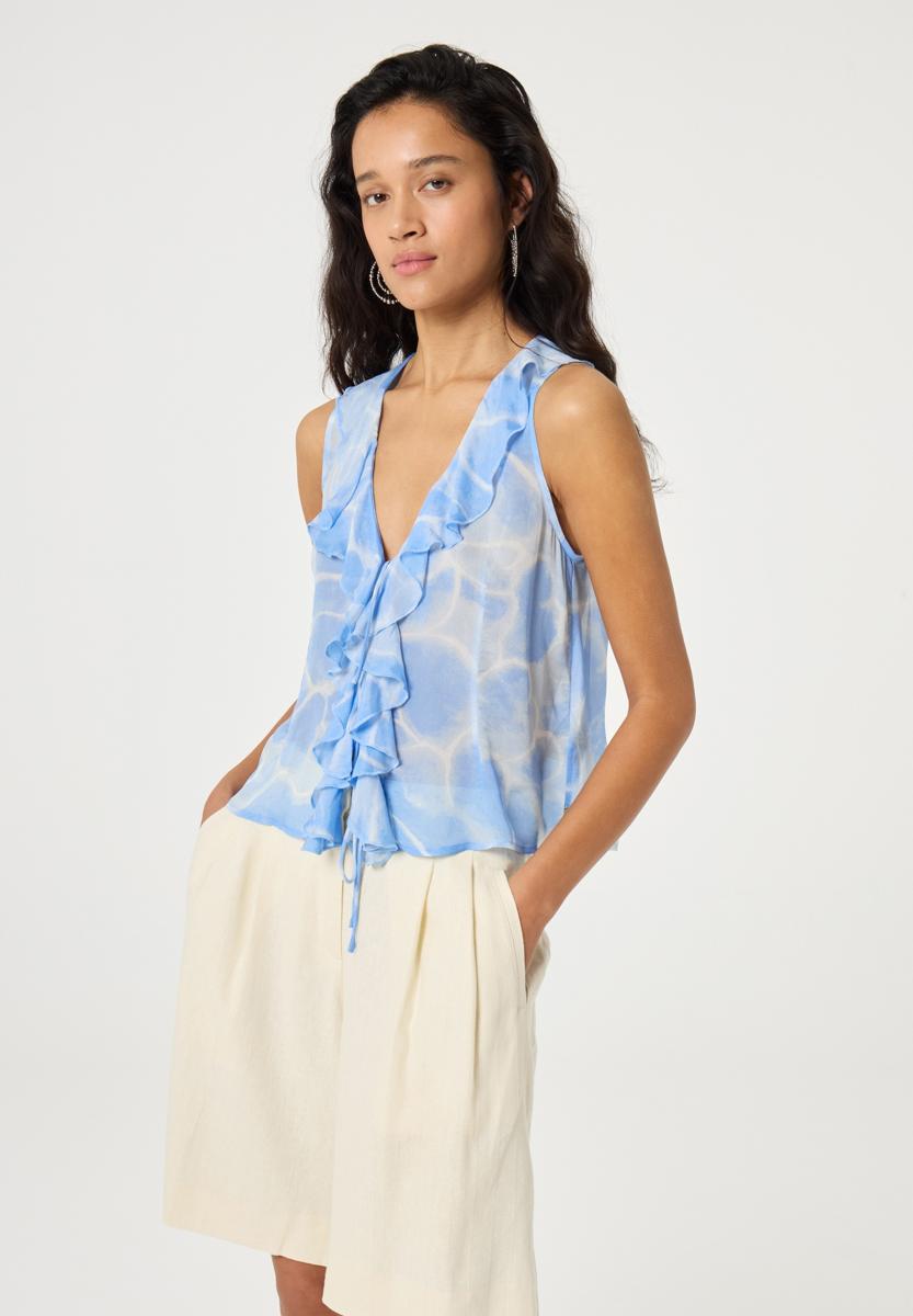 Fabienne Chapot Blouse Brittany Top Blauw 5