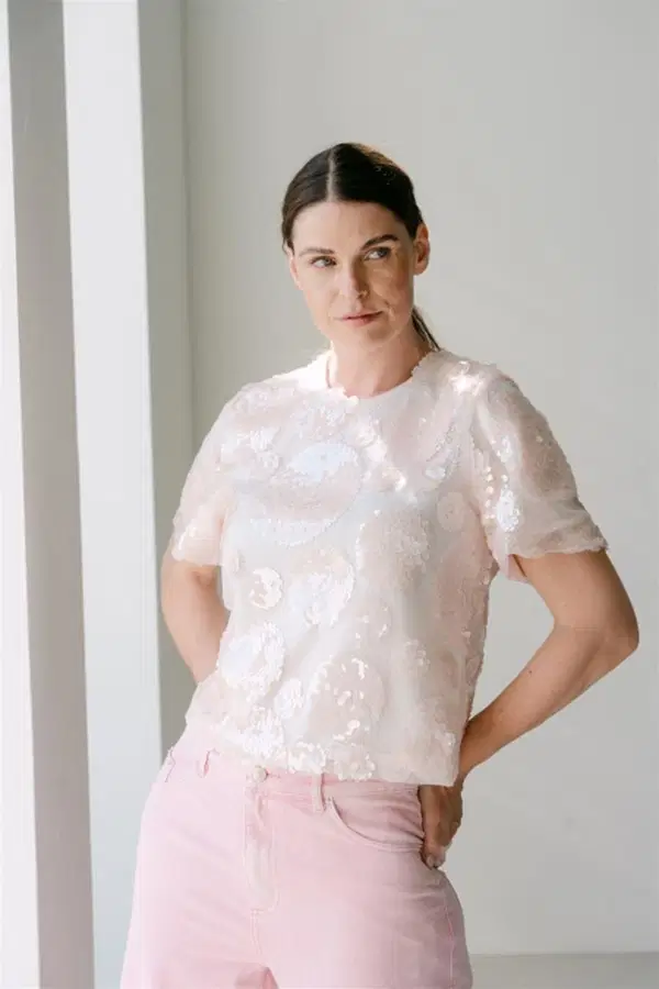 Aimée the Label T-Shirt Tulu Roze 1