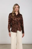 NUKUS Blouse NKF02140 Bruin 6