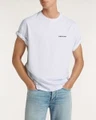Denham T-Shirt Flowy Wit 1