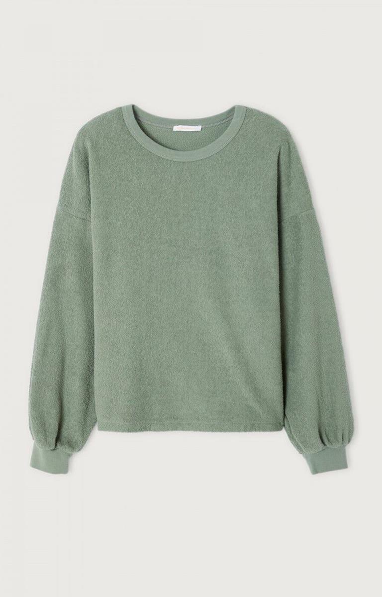 American Vintage Sweater Bobypark Groen 1