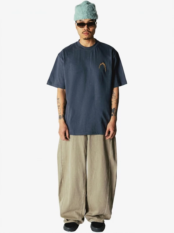 WOODBIRD T-Shirt Baine Blauw 1