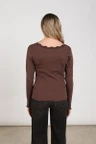 NUKUS Longsleeve NKF01101 Bruin 4