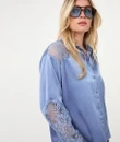 EsQualo Blouse W26.14700 Blauw 4