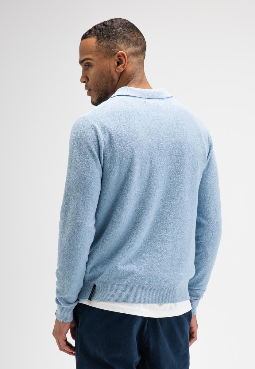 Butcher of Blue Trui Boucle Blauw 4
