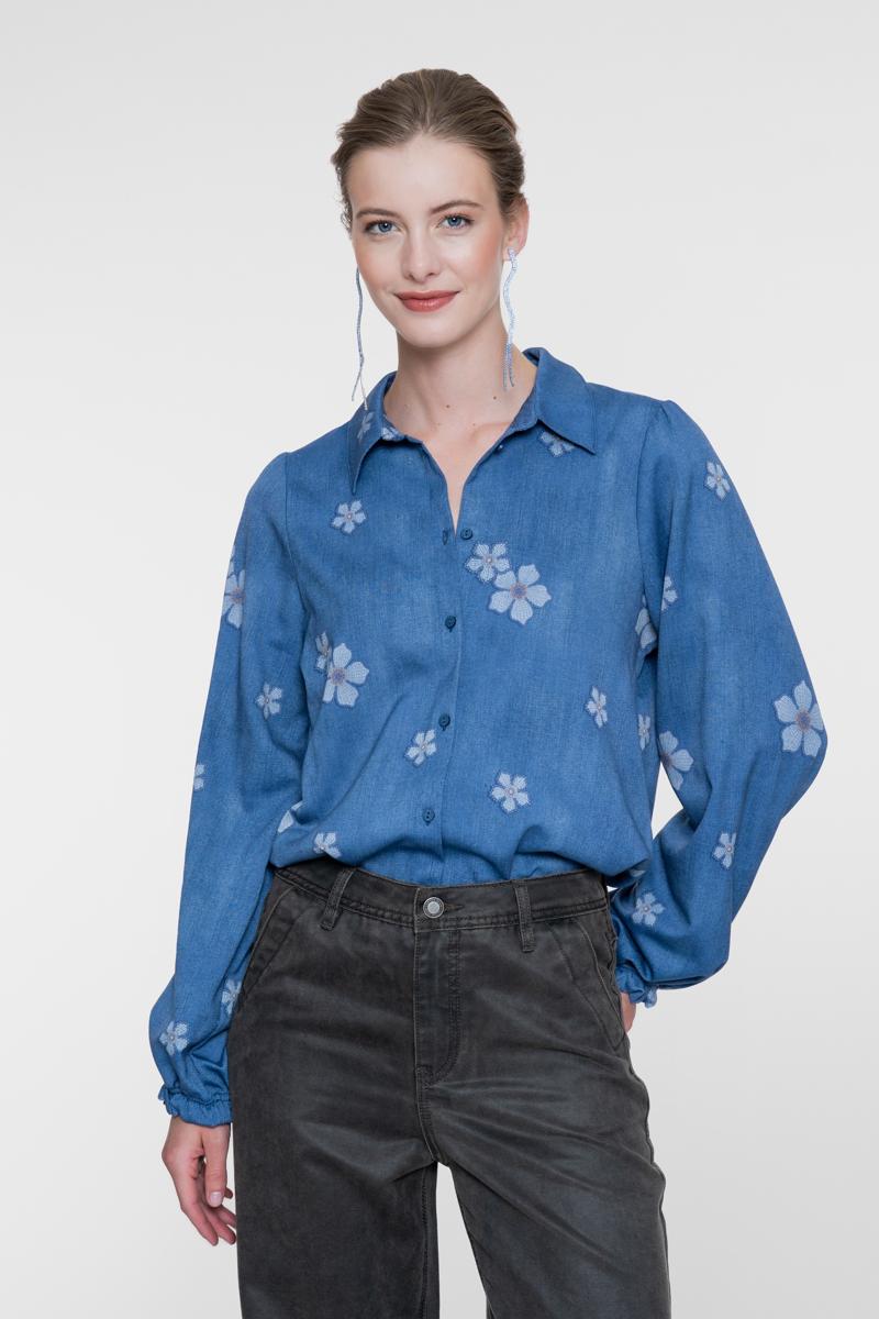 Geisha Blouse 63714-20 Blauw 1