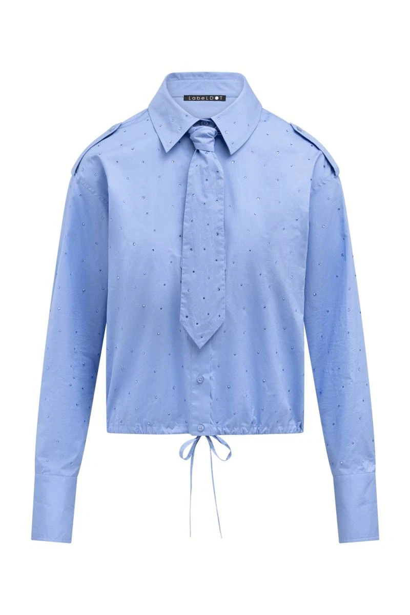 Label DOT Blouse 2621029 Blauw 3