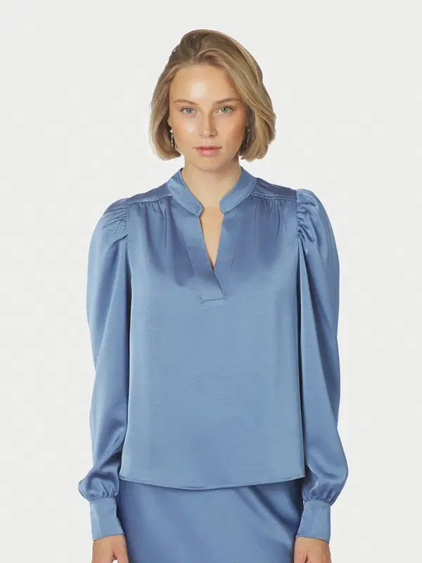 Neo Noir Blouse Rosslyn Blauw 1