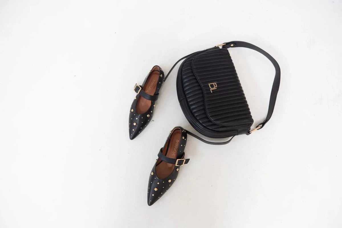 Babouche Loafers G-Celina-1 Zwart 2