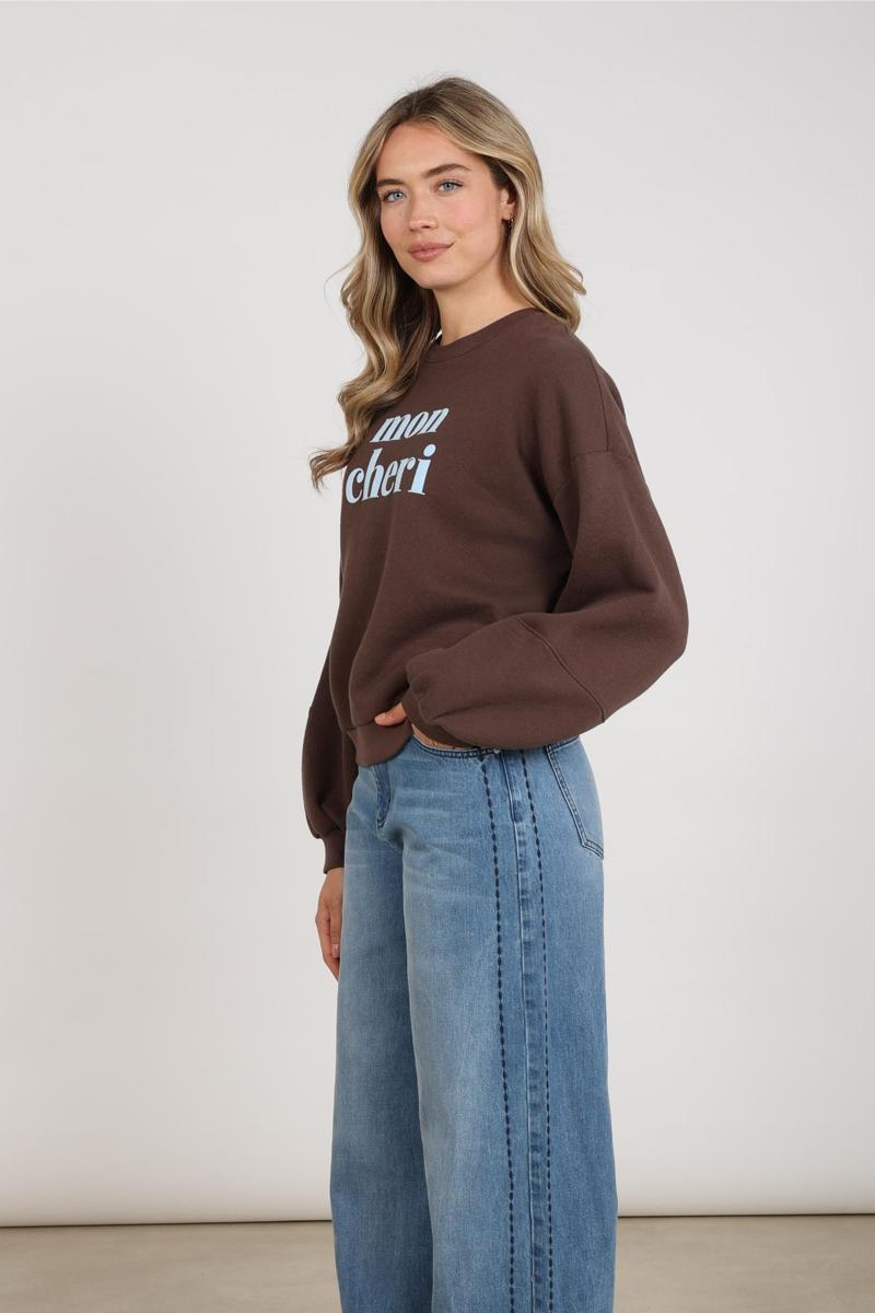 NUKUS Sweater NKF03099 Bruin 2