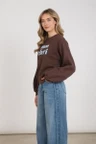 NUKUS Sweater NKF03099 Bruin 2